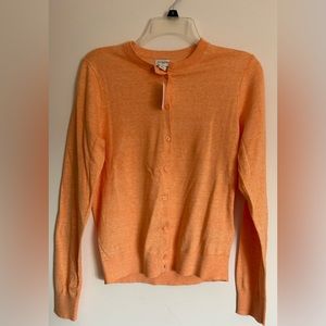 NWT JCrew cardigan sherbet orange size medium